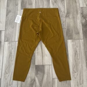 Lululemon Wunder Train HR Tight 25” Women’s Size 18 Mustard High Rise NWT